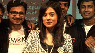 Amrita Rao launches Anti-Smoking website at IIT Bombay