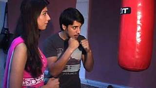 Nikita Sharma getting trained by Ayaz Ahmad in Martial Arts