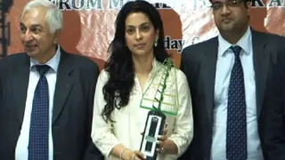 Juhi Chawla educates the public on ill-effects of mobile radiation Thumbnail