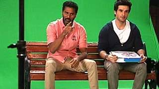 Prabhu Deva and Girish at Promo shoot for Zee TV's premier of 'Ramaiya Vastavaiya' thumbnail