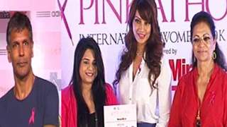 Bipasha Basu and Milind Soman at 10,000 Women Registration Of Pinkathon !