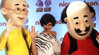 Mandira Bedi at Nickelodeon for Motu Patlu Theatrical Christmas Special