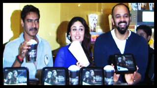 Unveiling Of 1st Merchandise Initiative With Singham Returns By Ajay, Kareena & Rohit Shetty