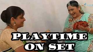 Playtime on the sets of Sasural Simar Ka