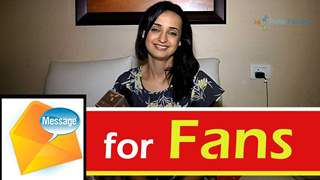 Sanaya's special message for her fans