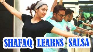 Shafaq Naaz takes Salsa lessons