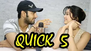 Digangana Suryavanshi and Vishal Vashishtha take up the Quick 5 quiz! Part-02 Thumbnail