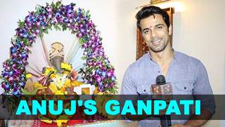 Anuj Sachdev warmly welcomes Bappa at his place