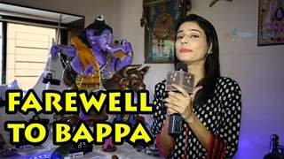 Aneri Vajani's farewell to Bappa