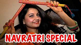 Gia Manek decorates the Navratri 'Thaali'