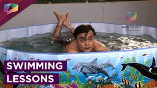 Saajan Agarwal teaches swimming to his boss on May I Come In Madam! Thumbnail