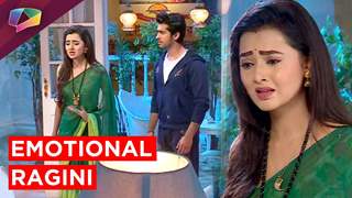 Ragini gets emotional in front of Lakshya in the show Sawaragini on Colors