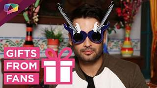 Gift segment of Vivian Dsena where he received token of love by his fans