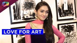 Tanya Sharma at an art exhibition