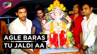 Gurmeeet, Debina and Rakhi Sawant bid farewell to Ganesha Thumbnail