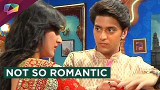 Aryan helps Sanchi to drape her saree