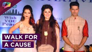 Television Celebrities walk the ramp for a Global Peace Initiative's cause