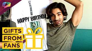 Mohit Receives B'Day And First Marriage Anniversary Gifts From Fans Part-02