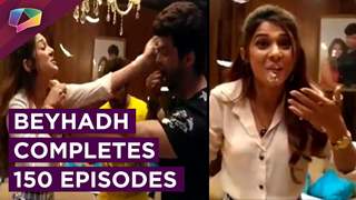 Cake Cutting on the sets of Beyhadh | 150 Episode Completion | India Forums