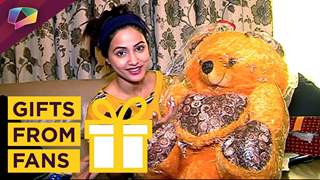 Hina Khan Receives Gifts From Her Fans