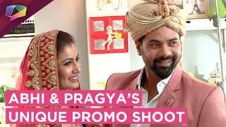 Abhi And Pragya From Kumkum Bhagya Shoot For A Unique Promo | Zee tv