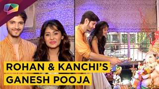 Rohan Mehra And Kanchi Singh’s Ganpati Celebrations With Helly Shah