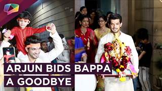 Arjun Bijlani Bids Bappa A Good Bye | Ganesh Chaturthi 2018