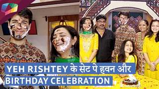 Yeh Rishtey Hain Pyaar Ke के सेट पे हवन और जन्मदिन की celebrations | Star Plus Thumbnail