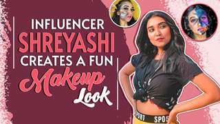 Influencer Shreyashi Debnath Creates A Fun Lavender Makeup Look