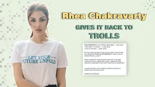 Rhea Chakravarty Gives It Back To Trolls On Receiving Negative Messages Thumbnail
