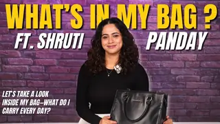 What's in My Bag with Shruti Panday | Fun Chat, Bollywood Vibes & Daily Must-Haves! Thumbnail