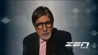 Amitabh Bachchan Zen's Mobile Add - Making Thumbnail