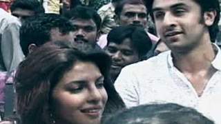 Ranbir and Priyanka at RK Studios Ganesh Visarjan