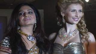 Claudia Ciesla walks the ramp for Sonia Mehra Show at Indian Princess